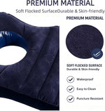 Inflatable Sex Wedge Pillow for Couples with Soft Flocked Surface