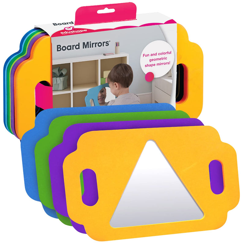 Edushape Magic Mirror Shapes, Crab Baby Mirror - Baby Bath Foam Toys Mirror