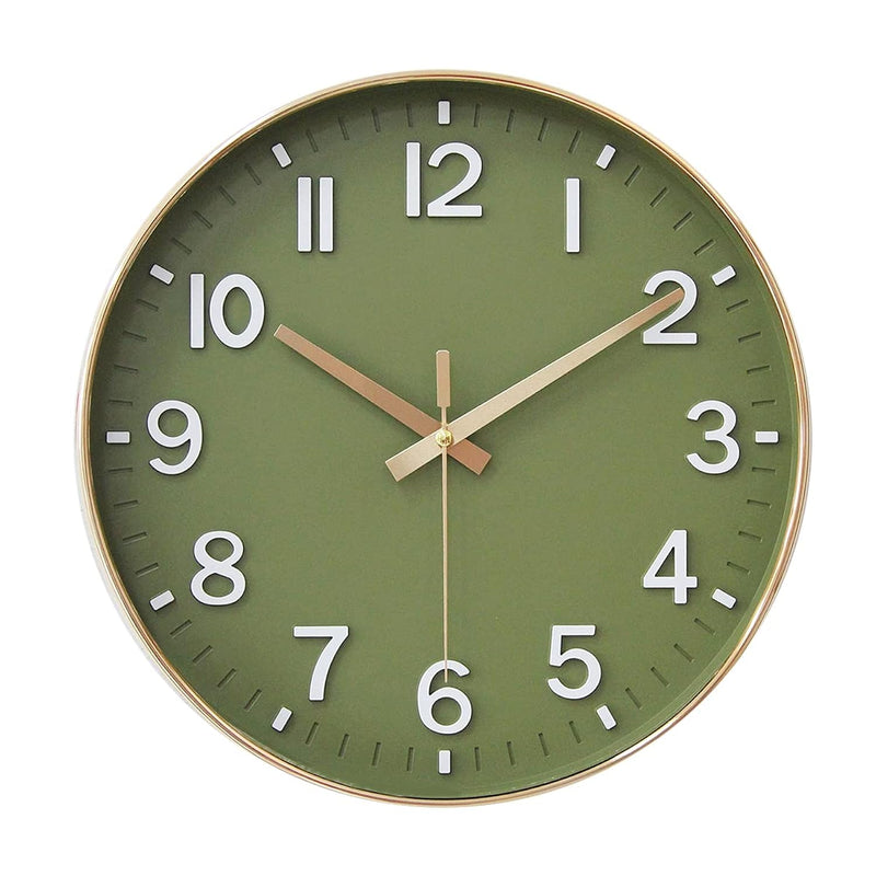 Wall Clocks Battery Operated,12 Inch Silent Non Ticking Modern Wall Clock For