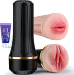 Dual Sleeve Manual Male Masturbator with Adjustable Suction