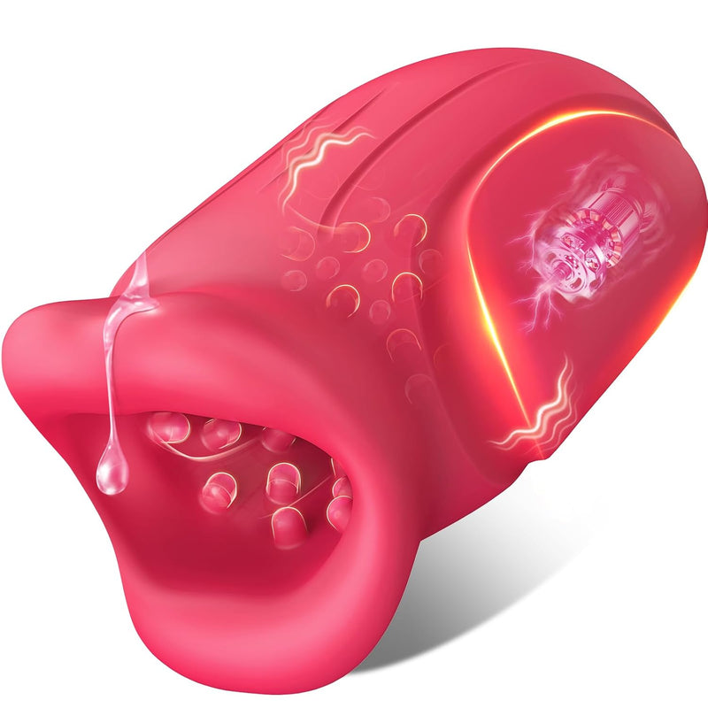 Male Sex Toys For Men - Male Masturbator Penis Vibrator With 10 Vibrating & App, Mouth Blowjob Stroker Trainer Adult Sex Toys For Prolong Endurance, Pocket Pussy Mens Sex Toy Sex Machine