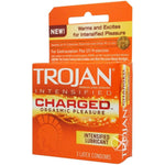 Charged Lubricated Condoms, 3 Count (Pack Of 1)