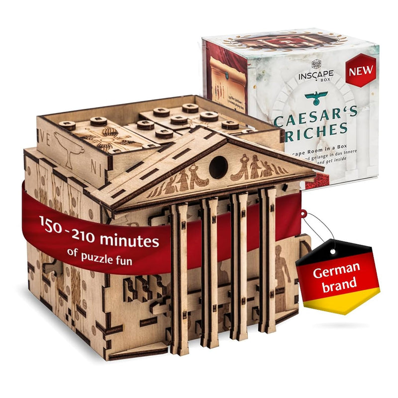 Caesar´S Riches Puzzle Box Escape Room In A Box For Adults Cluebox Mind Puz