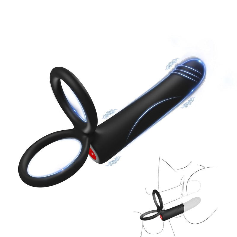 Anal Dildo Vibrator Sex Toys For Men, Strap-On Dildo Butt Plug With Vibrating Cock Ring, Male Penis Vibrator With 10 Vibration Modes, Double Penetration Pleasure For Men And Couples Adult Sex Toys