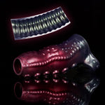 3 Different Sizes Of Tentacle Shape Male Penis Sleeve Cock Sleeve With Penis Ring, Silicone Penis Extender Enlarger Sleeve Cock Extension Sleeve Male Adult Sex Toys For Men And Couples - L