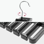 2 PCS Belts Rack, Storage Organizer, Hanger, Holder - Closet tie Racks Hangers Sturdy for Men Women, Black