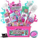 Sensations Slime Kit Asmr Edition - Holiday Slime Gifts For Teen Girls - Stress Relief Asmr Kit For Kids Ages 7+ - Diy Craft Set & Phone Holder - Multicolor