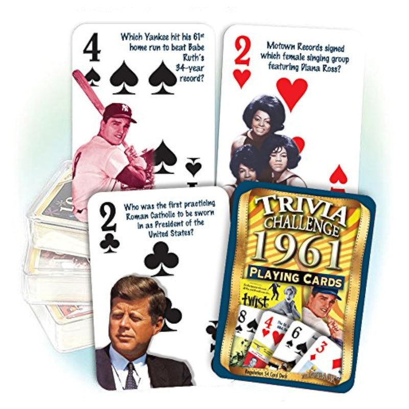 Flickback 1961 Trivia Playing Cards