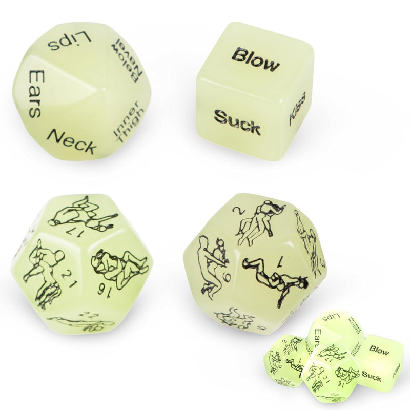 Sex Dice For Adult Couples Sex Game - Experience The Joy Of Sex In The Dark (Fluorescence)