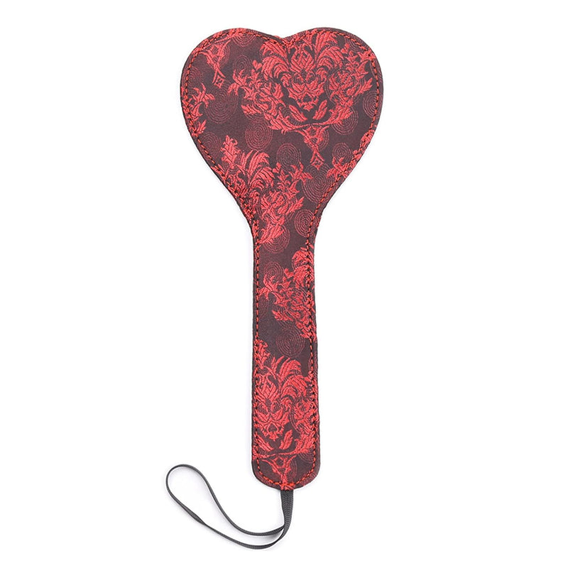 Heart Spanking Paddle For Adult Bdsm, 11.2Inch Faux Leather And Lace Sex Paddles Bondage Spanking Set