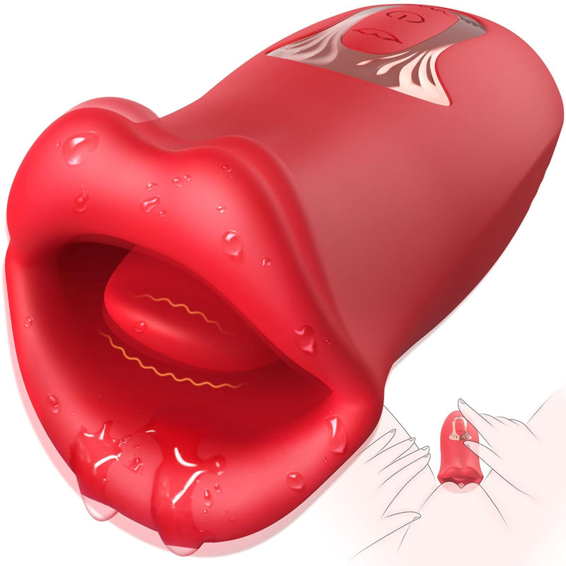 Adult Sex Toys Vibrator, Rose Toy, Rose Sex Stimulator For Women With 10 Vibration Modes And 10 French Kissing Modes, Tongue Sex Toy Vibrator, Clitoral Vibrator For Women, Adult Sex Toys