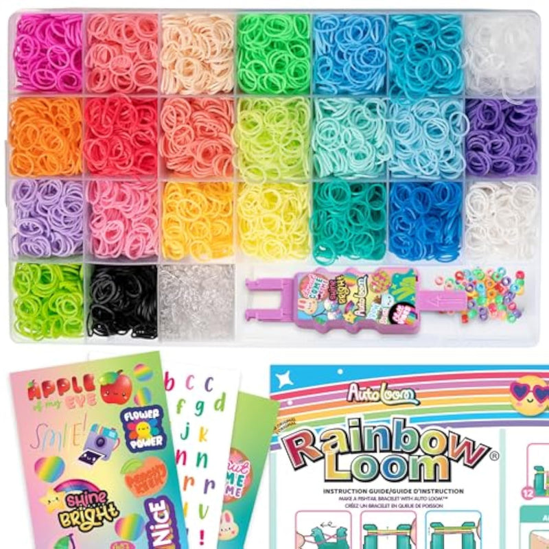 Rainbow Loom 9000 Bands AutoLoom DIY Jewelry Making Kit for Beginners and Experienced Crafters