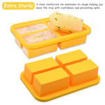 1-Cup Silicone Freezing Tray With Lid,2 Pack,Easy-Release Silicone 1 Cup Freezer Tray,Freezer Containers,Freeze And Store Soup,Broth,Sauce,Leftovers - Makes 8 Perfect 1 Cup Portions