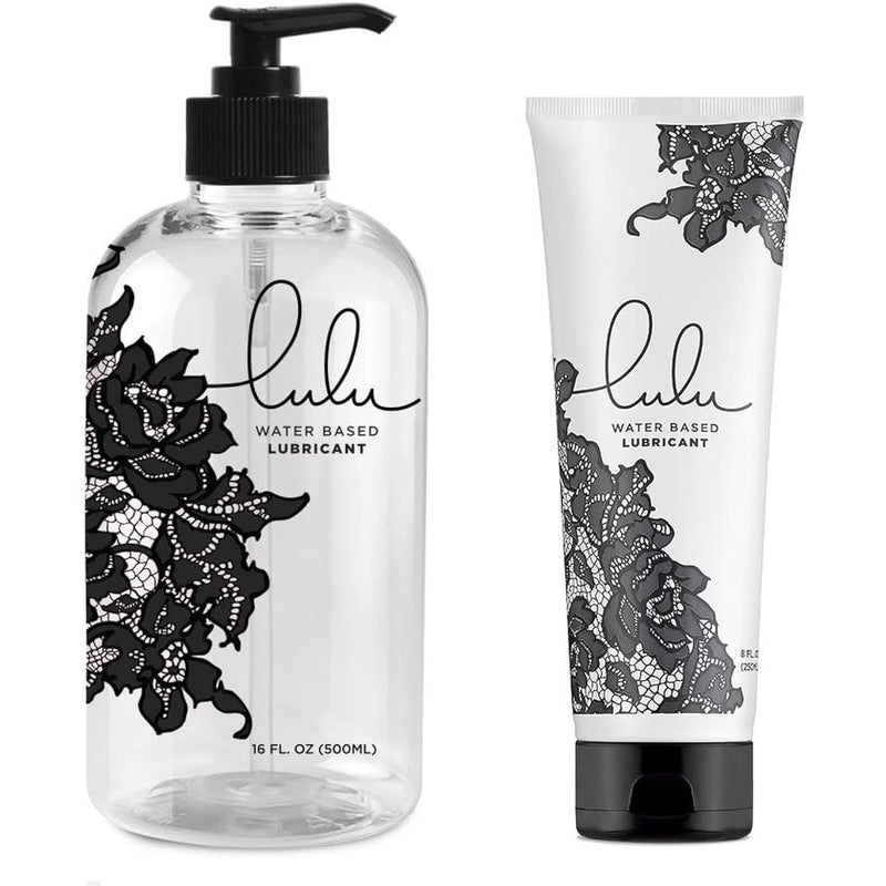 Personal Lubricant. Natural Water-Based Lubes For Men And Women. 16 Oz Bottle & 8Oz Tube - Lubricants Made In Usa