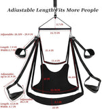 360° Adjustable Couples Suspension Swing with Padded Seat and Ceiling Mount Kit