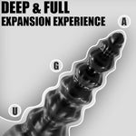 14.76" Ultra Huge Thick Butt Plug Super Long Anal Plugs With Extra Wide Suction Cup Giant Anus Dildo Beads Opening Trainer Butt Stretcher, Anal G-Spot Sex Toys For Advanced Player Master Women Men