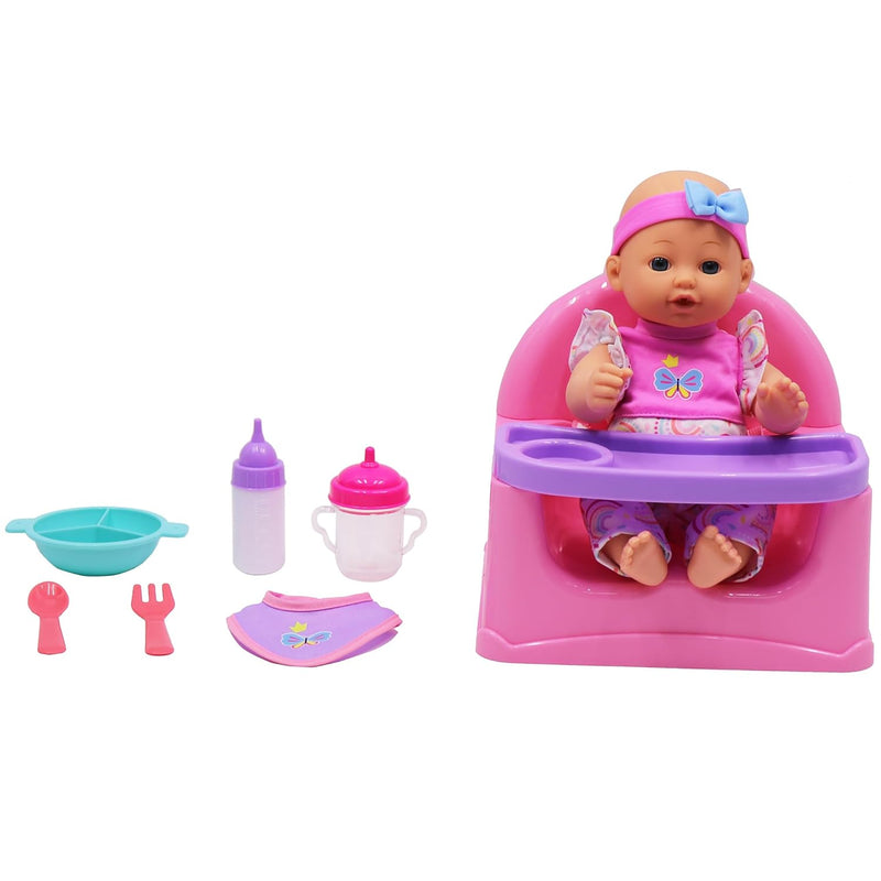 DREAM COLLECTION: Feeding Fun Doll Set w/ 12" Baby Doll - Gi-Go Dolls, Kids