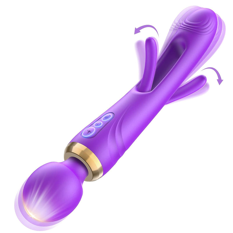 Flapping Vibrator Wand For Women: G Spot Vibrator Dildo Sex Toys With 7 Vibration 7 Flapping Modes, Waterproof Clitoral Stimulator For Clit Nipple Stimulation,Vibrating Wand Massager For Adults,Anita