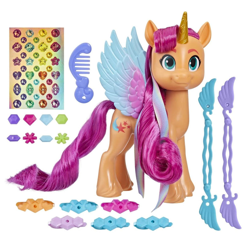 My Little Pony Toys: Make Your Mark Sunny Starscout Ribbon Hairstyles, 6-In