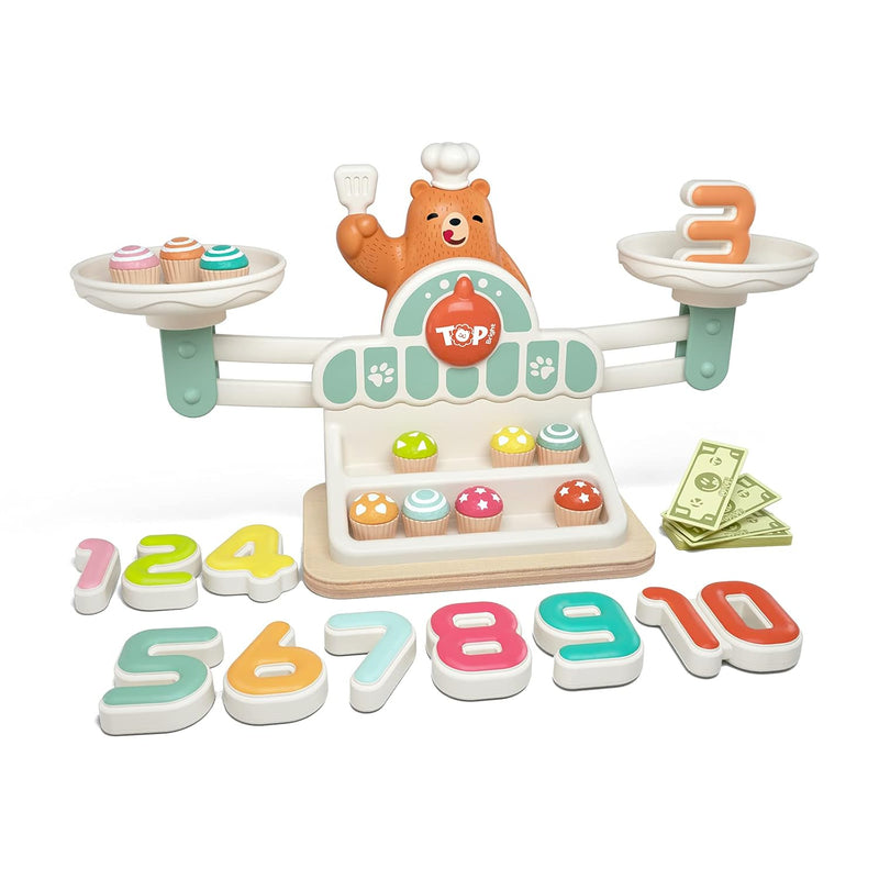 TOP BRIGHT Balance Math Game for Kids - STEM Toys for 3 Year Old Girls Boys