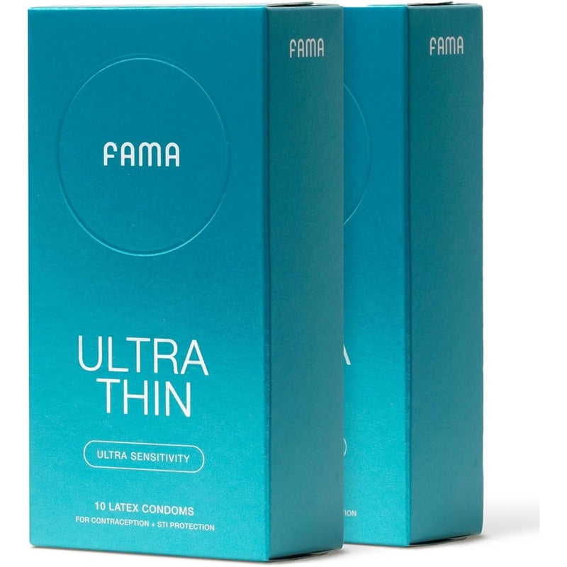 Ultra Thin Condoms – 0.04Mm, Extra Lubricated, 25% Thinner Natural Latex, 20-Count, Fda-Cleared, 53Mm Diameter, Hypoallergenic, Odorless, Long-Lasting Comfort