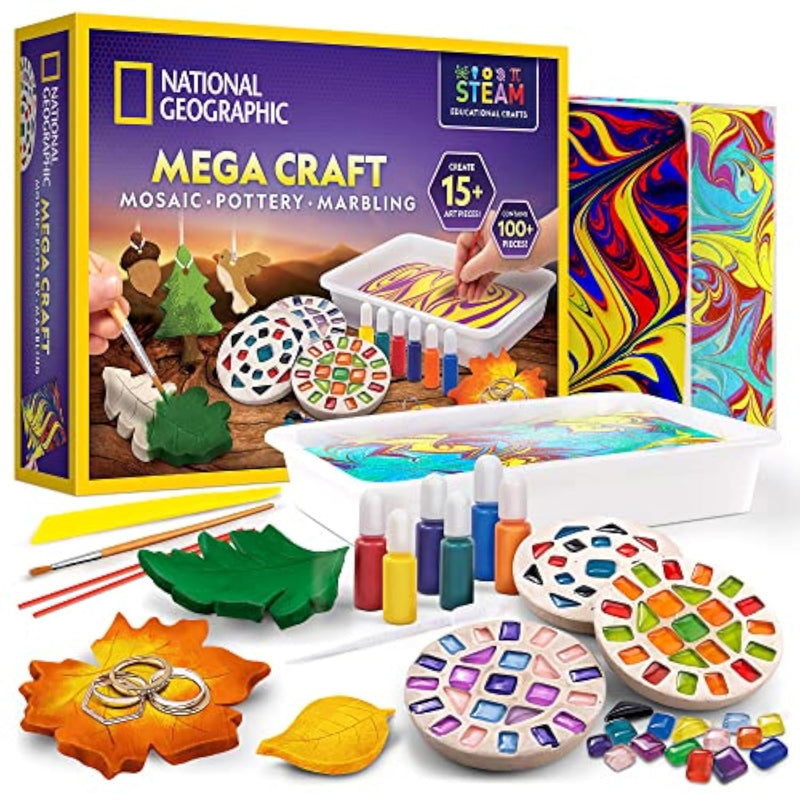 National Geographic Mega Arts and Crafts Activity Kit for Kids Ages 8-12