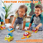 Toddler Toys For 1 2 Year Old Boys And Girls Gifts: Educational Elephant Slide With 4 Animal Car Toys For Baby 12-18 Months, First Birthday Gifts For Kids, Learning Push Truck Tracks Age 1-2