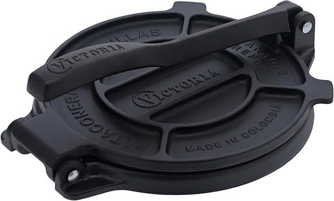 Cast Iron Tortilla Press, Tortilla and Roti Maker, Made in Colombia, 8 Inches