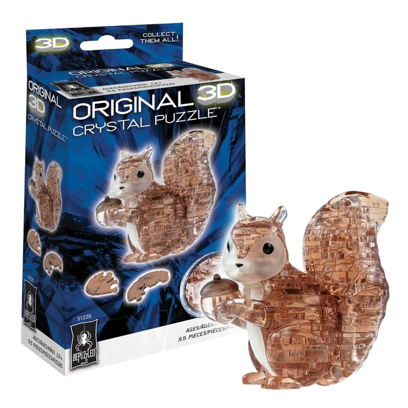 Squirrel Original 3D Crystal Puzzle, Ages 12 And Up