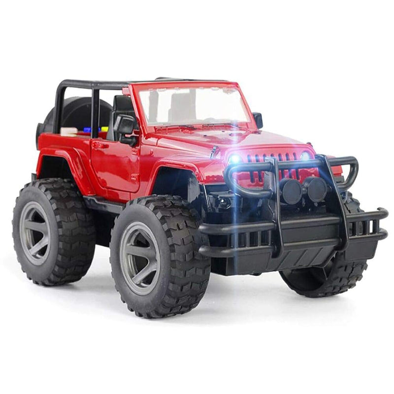 Car Toy Off Road Military Fighter Friction Powered Toy Vehicle With Fun Lig