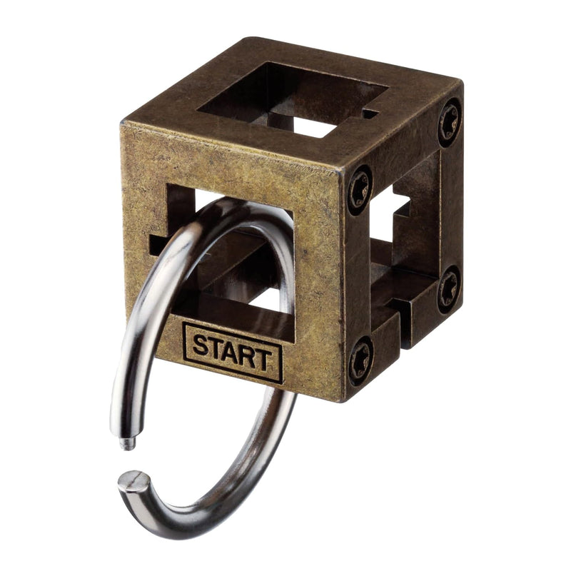 Box Hanayama Metal Brainteaser Puzzle Mensa Rated Level 2, For Ages 12 And