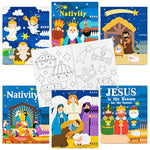 24Pcs Nativity Coloring Books Christmas Christian Color-in Pages for Kids