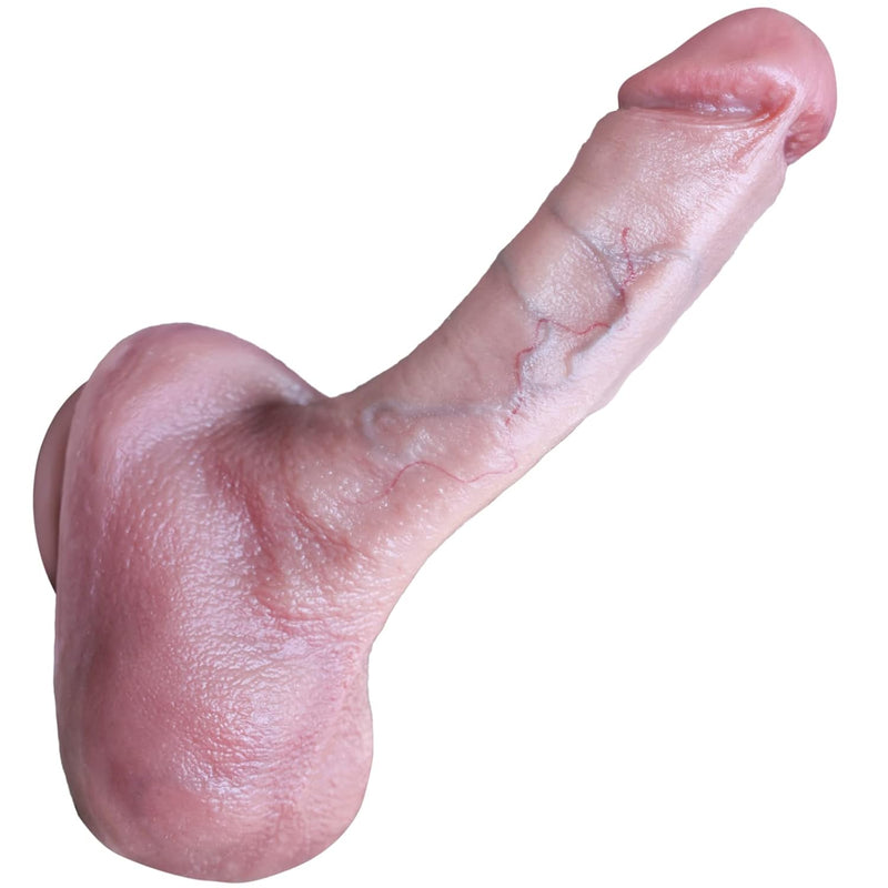 Lifelike Real Handmade Huge Dildo,Liquid Silicone Realistic Sex Toy, 8.26 Inch Monster Dildo For G-Spot Stimulation, Skin Safe Material, Hands-Free For Men Or Couple EnjoymentSuitable For Beginners.