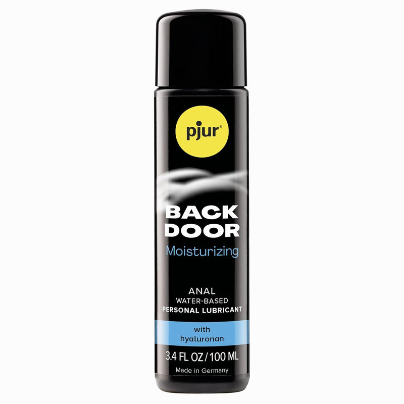 Back Door Moisturizing Water Based Lubricant, Long-Lasting Glide With Hyaluron, Gentle Formula For Sensitive Use, Toy-Compatible - 100Ml / 3.4 Fl Oz