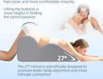 27° Couples Support Pillow with Ergonomic Wedge Design
