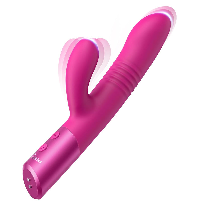 Thrusting Dildo G Spot Rabbit Vibrator, Less Noise G Spot Clitoral Vib BlessMyBucket Thrusting Dildo G Spot Rabbit Vibrator, Less Noise G Spot Clitoral Vib BlessMyBucket
