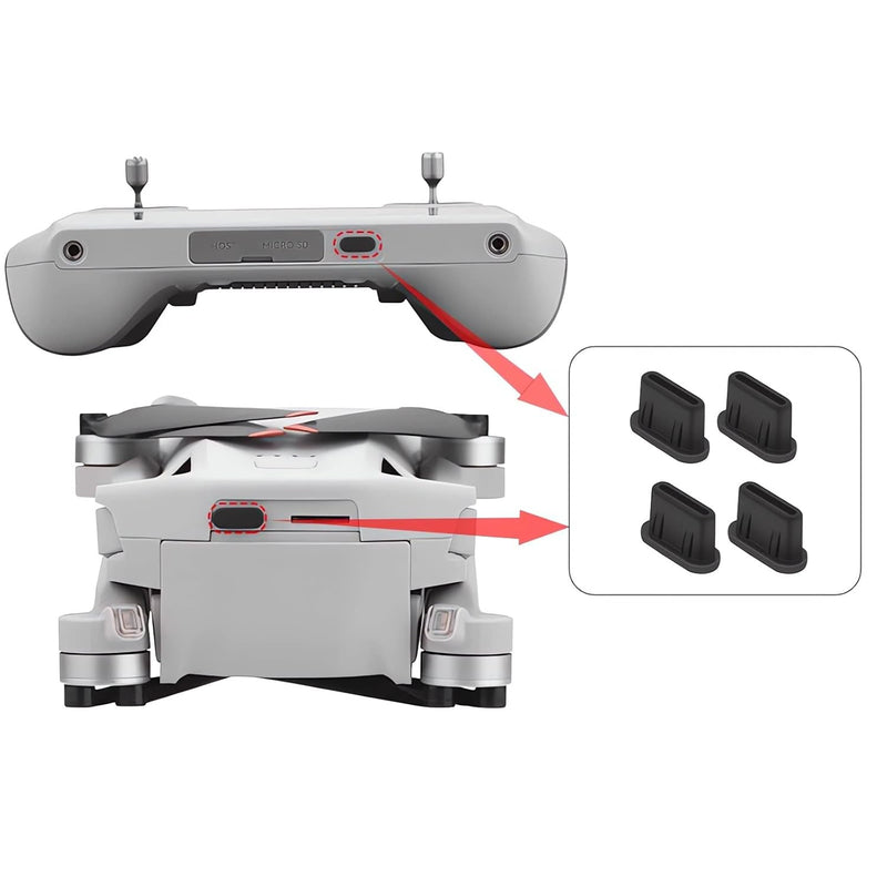 Dust Plug For Dji Mini 3 Pro Rc N1 Remote Controller Charging Ports Protective