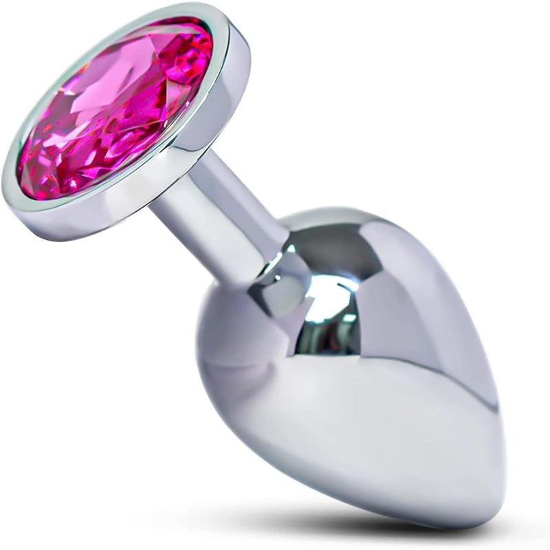 Jeweled Rose Anal Plug Adult Sex Toy For Women Men And Couples Personal Butt Plug With G-Spot Beads