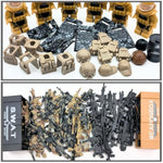 Military Weapon Pack Army Accessories Kits Toys Include Camouflage Guns Shields E.O.D Suits For Army Soldiers Weapons Equipment Gear Set Compatible With Major Minifigure Building Block Toy (200+Pcs)