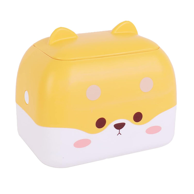 Cute Pet Mini Chi’S Desktop Trash Can Double Press Small Trash Can With Lid Suit
