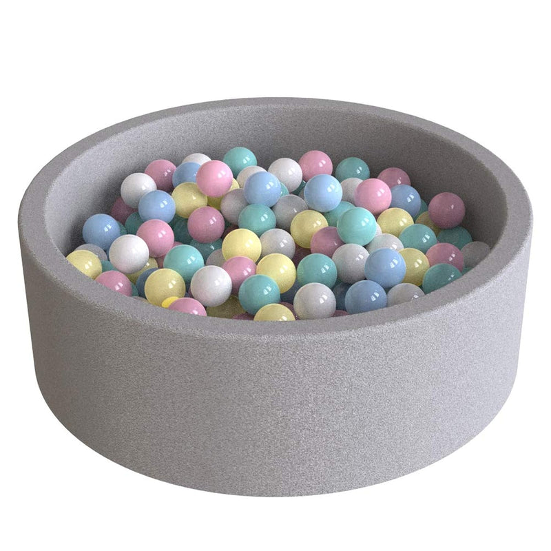 Deluxe Kids Round Ball Pit, Premium Handmade Kiddie Balls Pool, Soft Indoor