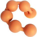 Silicone Anal Beads Chain – Anal Balls Diameter 2.36-Inch Anal Beads Pump Ball Butt Plug - Silicone Graduated Spheres With Suction Base (L)