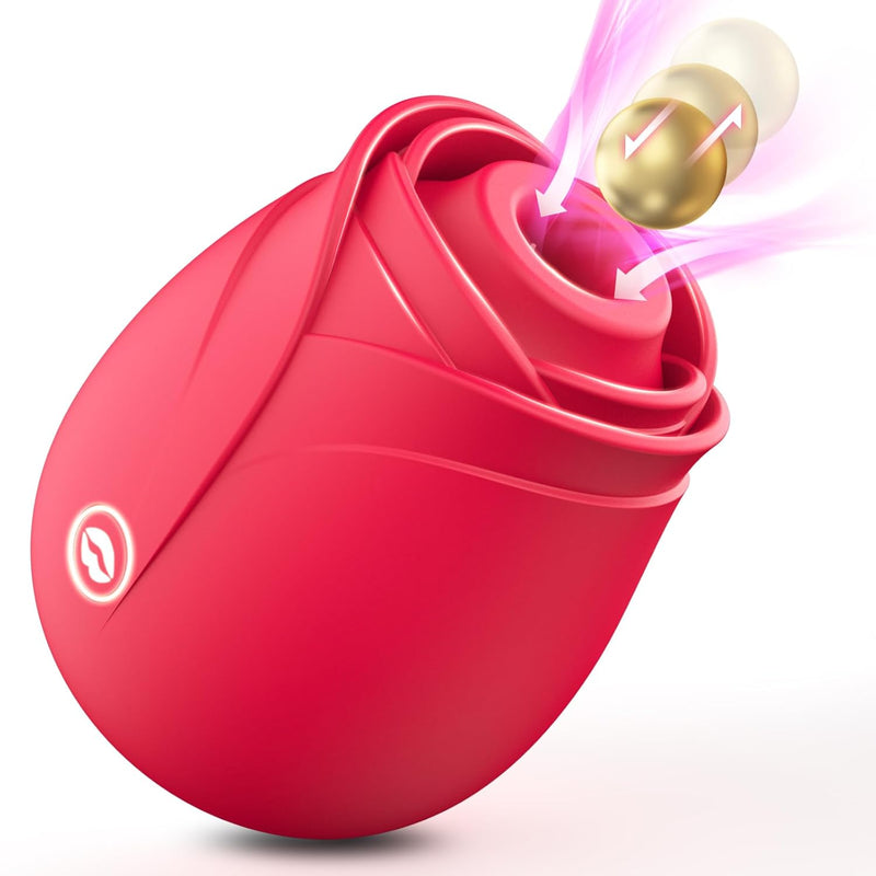 Rose Sex Toy Sucking Vibrator - Women Sex Toys Rose Adult Toy Vibrators, Female Sex Toy For Couples Dildo Suction Vibrator For Nipples Clitoral Adult Sex Toys Sex Machine With 10 Suction Modes