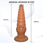 Super Big Anal Plugs Anal Beads Giant Butt Plug Trainer Sex Toys With Strong Suction Cup Soft Flexible Anal Butt Plug Anal Stretcher For Men Women Couples Huge Anal Sex Toys (Skin Color)