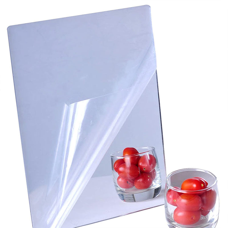 Acrylic Self Adhesive Mirror Sheet For Wall, Plastic Non Glass Sticky Kid Safe