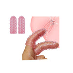 2Pcs Finger Sleeve Finger Condoms Female Sex Toy, Finger Vibrator Accessories, Vaginal Clitoral Nipple G-Spot Stimulator Anal Sex Toys, Bdsm Sex Novelties Games For Adults Women Men Couples Lesbian