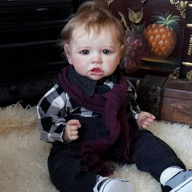 Reborn Baby Dolls Saskia Replica, 20 Inch Newborn Baby Boy Doll With Realis