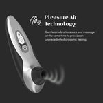 Voy Adjustable Male Masturbator Penis Stroker & Womanizer Pro40 Black Pleasure Air Clitoris Sucker - Couples Sex Toys Bundle