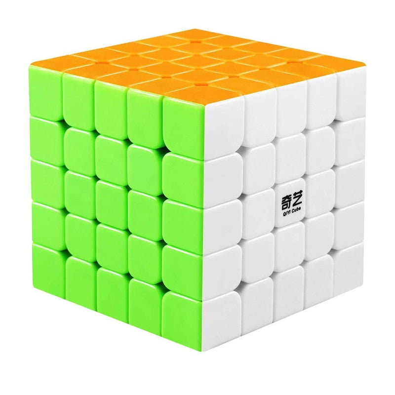 Coogam Qiyi 5x5 Speed Cube Stickerless Magic Puzzle Toy Gift for Kids and A