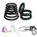 Ultra-Soft Elastic Penis Ring Set, 7 Different Sizes To Enhance Erections, Making Them Harder, Longer Lasting And Stronger. Reusable Penis Sleeve.Men Premium Adult Sex Toys & Games.